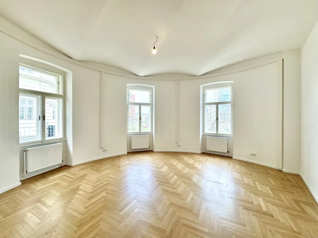 Traumhaftes Altbaubüro mit Gewölbedecke und Blick über die Donau! Büroliegenschaft bei U1/U4 Schwedenplatz - Ansicht 2