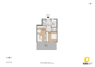2-Zimmer-Wohnung kaufen in Graz – 46,86 m², € 295.075 – Bild 1 von 3