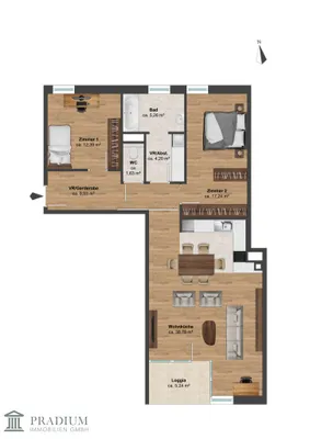 3-Zimmer-Wohnung kaufen in Wien – 89 m², € 399.000 – Bild 10 von 10