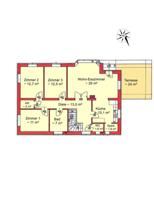 4-Zimmer-Haus kaufen in Tulln – 101 m², € 490.000 – Bild 21 von 22