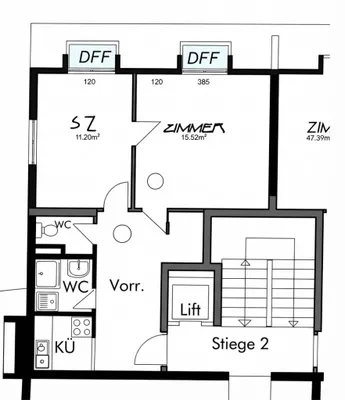 2-Zimmer-Wohnung mieten in Wien – 44 m², € 990 – Bild 6 von 7