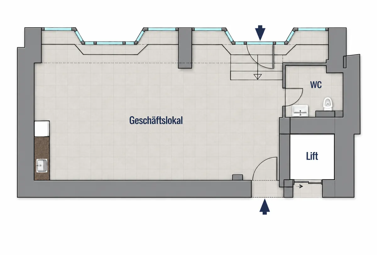 Geschäftslokal in werbewirksamer Lage in Salzburg - Ansicht 2