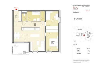 3-Zimmer-Wohnung mieten in Grieskirchen – 74,83 m², € 997 – Bild 8 von 8