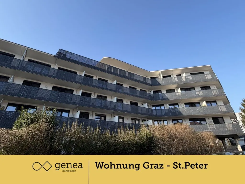 Sehr Gute Lage - Moderne Neubauwohnung mit Balkon & Tiefgarage in Graz St. Peter - Ansicht 2