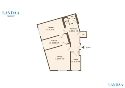 3-Zimmer-Wohnung kaufen in Wien – 92 m², € 429.000 – Bild 13 von 13