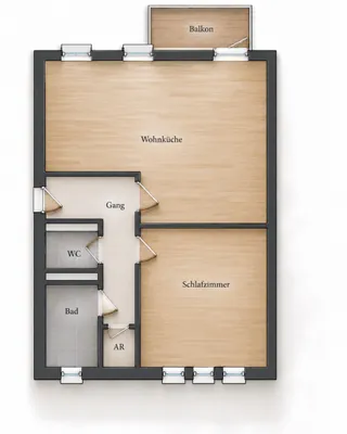 2-Zimmer-Wohnung mieten in Wien – 55 m², € 523 – Bild 17 von 17