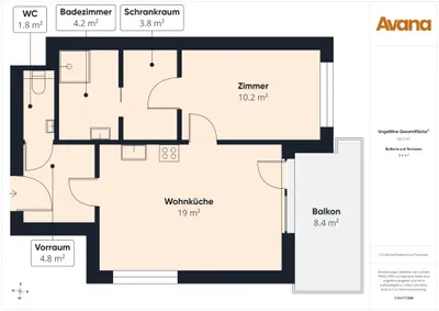 2-Zimmer-Wohnung kaufen in Wien – 44,7 m², € 269.000 – Bild 8 von 8