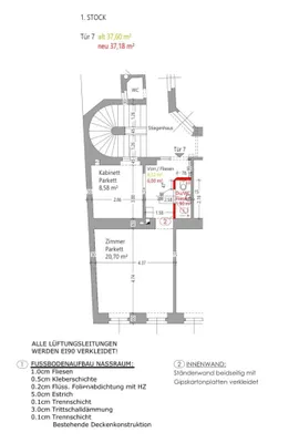 1-Zimmer-Wohnung kaufen in Wien – 37,18 m², € 225.000 – Bild 13 von 13