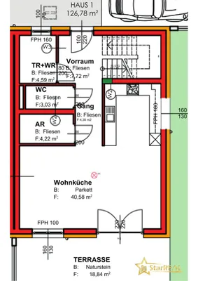 5-Zimmer-Haus kaufen in Baden – 126,78 m², € 699.000 – Bild 35 von 41