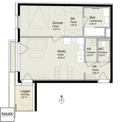 2-Zimmer-Wohnung mieten in Wien – 52 m², € 1.499 – Bild 20 von 20