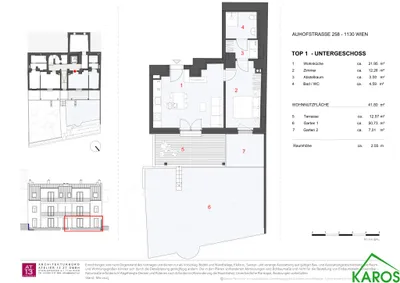 2-Zimmer-Wohnung mieten in Wien – 41,8 m², € 1.189 – Bild 14 von 14