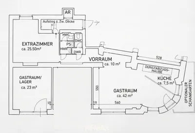 Gewerbeimmobilie mieten in Wien – 170 m², € 1.897