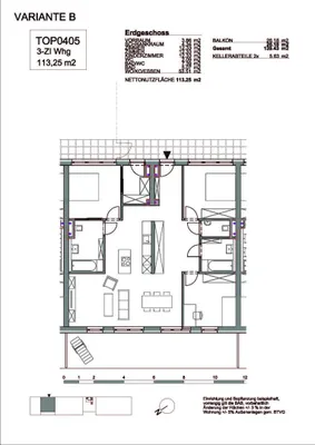 4-Zimmer-Wohnung kaufen in Graz – 113,29 m², € 420.000 – Bild 6 von 6