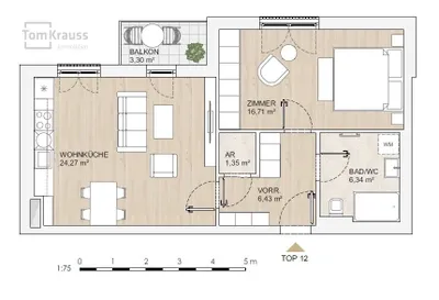 2-Zimmer-Wohnung kaufen in Wien – 55,1 m², € 624.300 – Bild 13 von 16