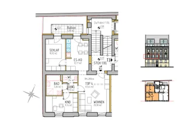 3-Zimmer-Wohnung kaufen in Linz – 64,4 m², € 359.753 – Bild 2 von 3