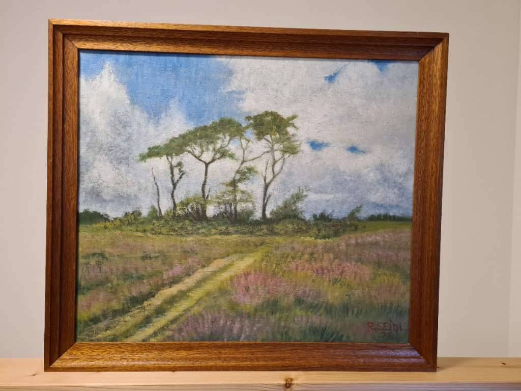 Rudolf Seidl Künstler Maler Landschaft Kunst Rahmen 1975