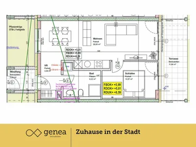 2-Zimmer-Wohnung mieten in Graz – 60,78 m², € 849 – Bild 2 von 9