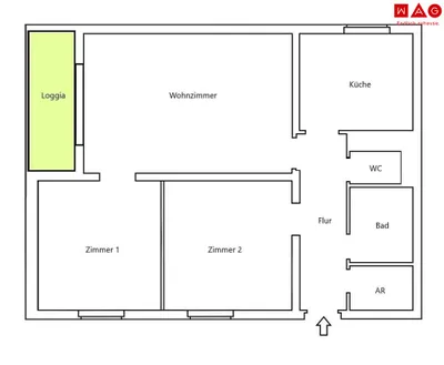 3-Zimmer-Wohnung mieten in Leoben – 82,13 m², € 683 – Bild 10 von 10