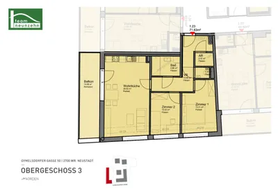 3-Zimmer-Wohnung mieten in Wiener Neustadt – 71,63 m², € 1.198 – Bild 20 von 20