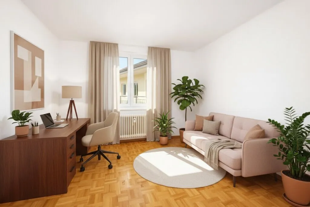 HOCH. HELL. MIT FREIFLÄCHE | Neubau - Freier Mietzins | 3 Zimmer | ca. 78 m² gew. NFL | Große Loggia | Neustiftgasse - Ansicht 3