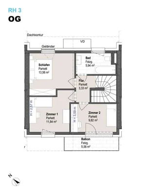 4-Zimmer-Haus kaufen in Sankt Johann im Pongau – 88,98 m², € 609.272 – Bild 4 von 7