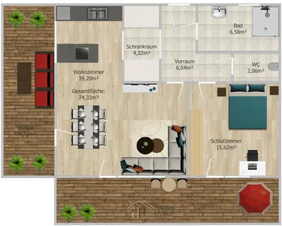2-Zimmer-Wohnung kaufen in Graz – 74,32 m², € 365.000 – Bild 19 von 19