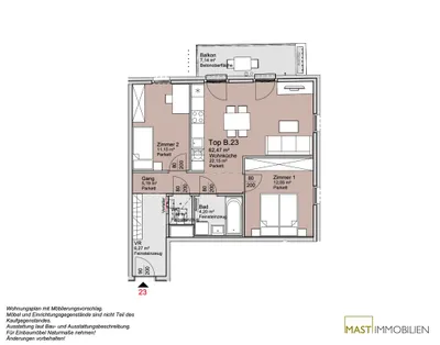 3-Zimmer-Wohnung kaufen in Wien – 62,47 m², € 445.000 – Bild 14 von 14