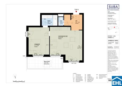 2-Zimmer-Wohnung mieten in Wien – 59,96 m², € 1.149 – Bild 10 von 10