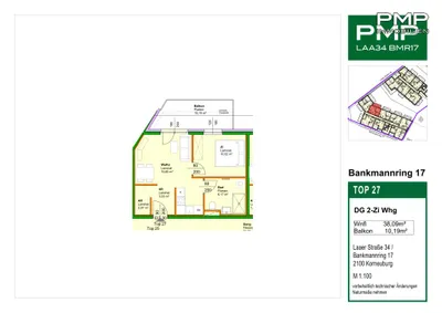 2-Zimmer-Wohnung kaufen in Korneuburg – 37,36 m², € 247.700 – Bild 5 von 5