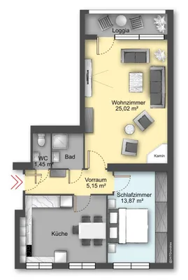 2-Zimmer-Wohnung kaufen in Baden – 68,2 m², € 260.000 – Bild 18 von 18