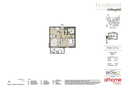 2-Zimmer-Wohnung kaufen in Tulln – 55,12 m², € 263.000 – Bild 24 von 24