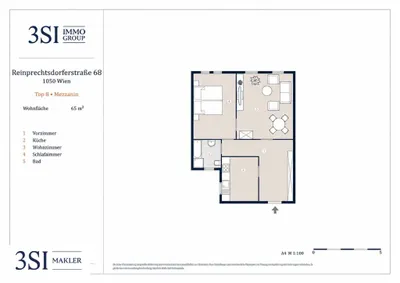 2-Zimmer-Wohnung kaufen in Wien – 65 m², € 279.000 – Bild 9 von 9