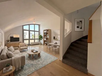 1140! Sonnige 5-Zimmer-DG-Maisonette mit S/W-Terrasse und Balkon in Grünruhelage!