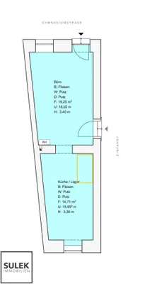 2-Zimmer-Gewerbeimmobilie mieten in Wien – 34 m², € 700 – Bild 16 von 16