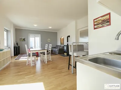 Bestlage Kaiserebersdorf! Möblierte 2-Zimmer-Wohnung für Singles oder Paare mit Balkon, Gartennutzung und Schwimmbiotop – Bild 2
