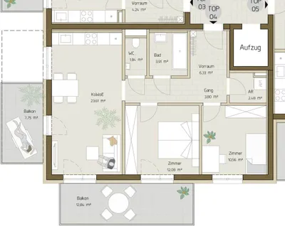 3-Zimmer-Wohnung kaufen in Graz – 64,71 m², € 340.052 – Bild 6 von 6