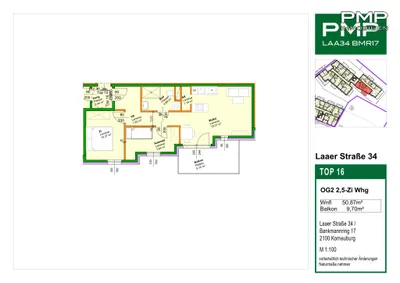2-Zimmer-Wohnung kaufen in Korneuburg – 50,7 m², € 319.100 – Bild 13 von 18