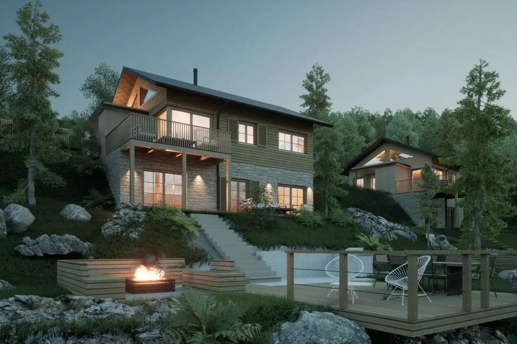 Neubauprojekt Chalets SONNALM am Stubeck – pohled 2
