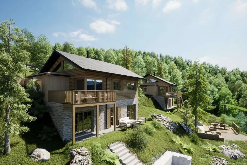 Neubauprojekt Chalets SONNALM am Stubeck – pohled 3