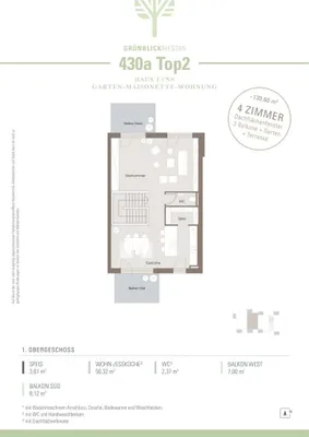 4-Zimmer-Wohnung kaufen in Graz – 131,04 m², € 569.000 – Bild 6 von 6