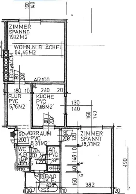 2-Zimmer-Wohnung mieten in Waidhofen an der Ybbs – 64,44 m², € 483 – Bild 2 von 2