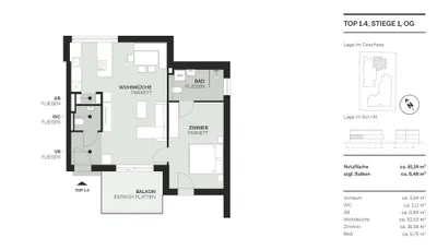 2-Zimmer-Wohnung kaufen in Wien – 61,16 m², € 444.000 – Bild 36 von 42