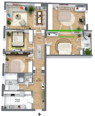 5-Zimmer-Wohnung kaufen in Wien – 122,42 m², € 798.000 – Bild 10 von 32