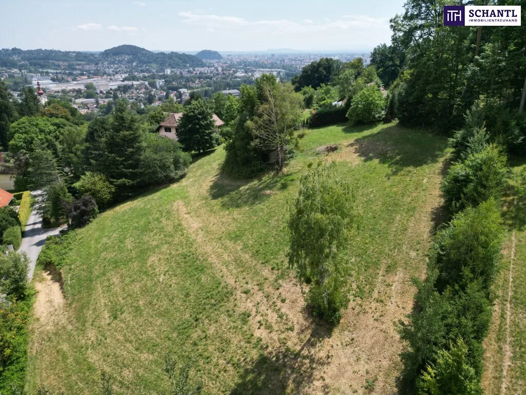 Exklusiver Baugrund in Bestlage von Graz-St. Veit - traumhafte Ruhelage, idyllisches Grünumfeld und beeindruckende Aussicht! – pohled 3