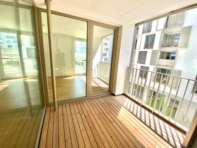 Donaumarina: Moderne 2 Zimmer-Wohnung mit Loggia samt Gym & Sauna zu mieten in 1020 Wien – Bild 2