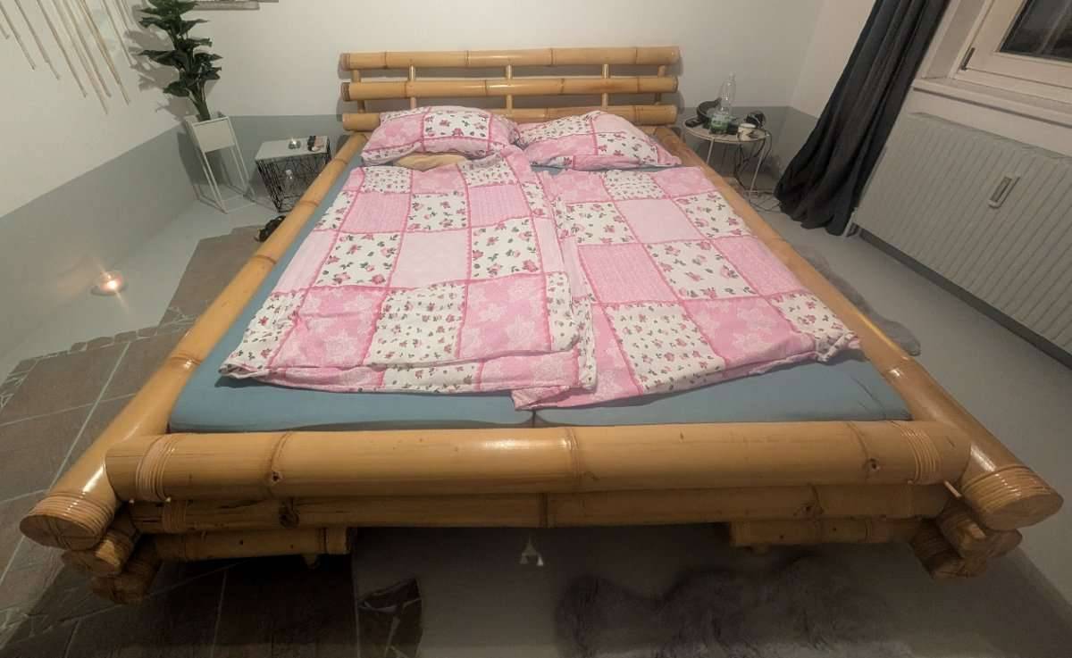 Bambus Doppelbett,  0,- (1210 Wien) - willhaben