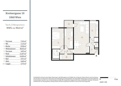 3-Zimmer-Wohnung kaufen in Wien – 89 m², € 495.000 – Bild 12 von 12