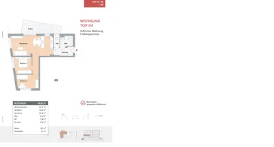 3-Zimmer-Wohnung mieten in Graz – 66 m², € 1.072 – Bild 8 von 8
