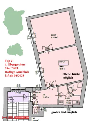 2-Zimmer-Wohnung kaufen in Wien – 65 m², € 399.000 – Bild 14 von 15