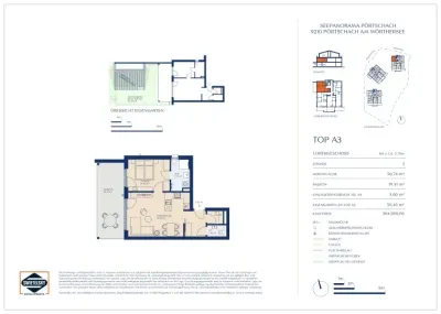2-Zimmer-Wohnung kaufen in Klagenfurt Land – 50,74 m², € 364.000